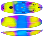 Soul Nugget Youth Sit - On - Top Kayak, Whitewater Kayak, Soul Waterman, Sugar Rush - Deluxe, , at Festive Water Paddlesports