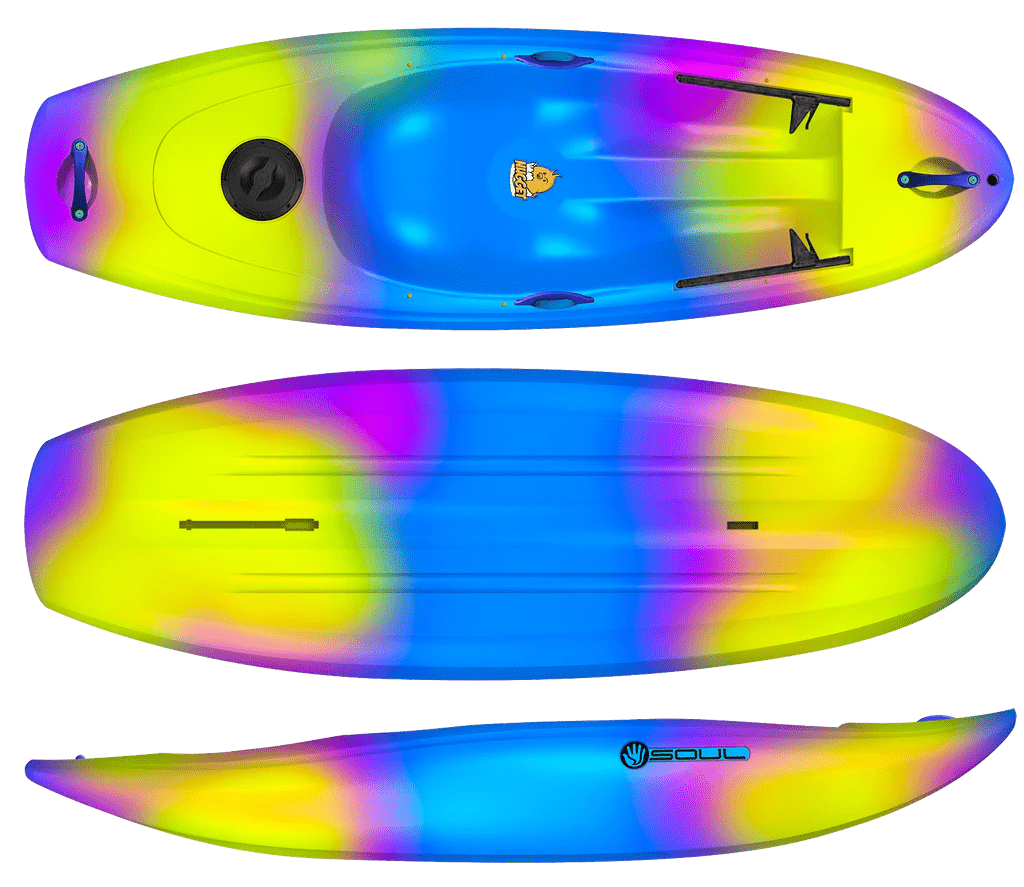 Soul Nugget Youth Sit - On - Top Kayak, Whitewater Kayak, Soul Waterman, Sugar Rush - Deluxe, , at Festive Water Paddlesports