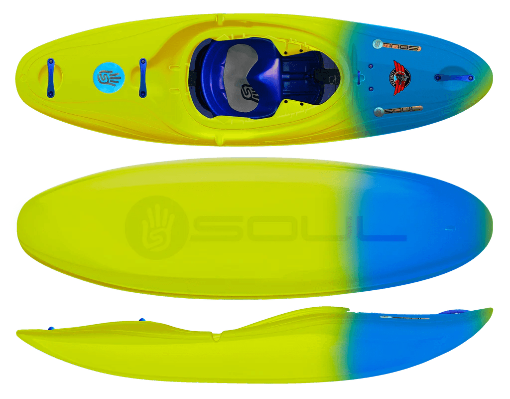 Soul Superfly Whitewater Kayak, Kids Kayak, Soul Waterman, Funky, SuperLight, at Festive Water Paddlesports