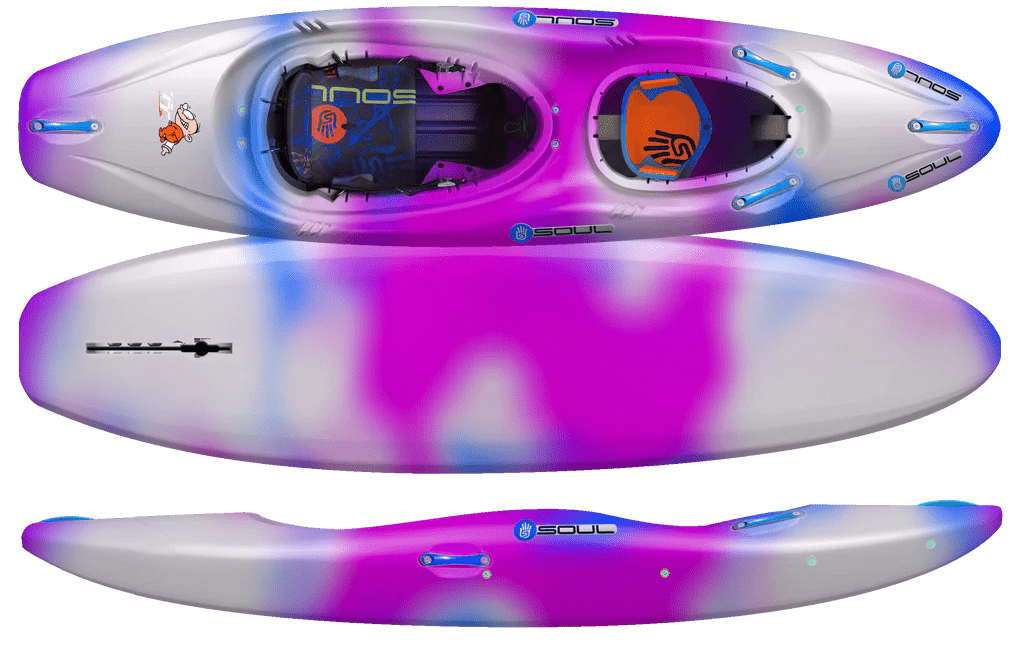 Soul Terrible Two Kids Tandem Kayak, Kids Kayak, Soul Waterman, Cherry Blossom, SuperLight, at Festive Water Paddlesports