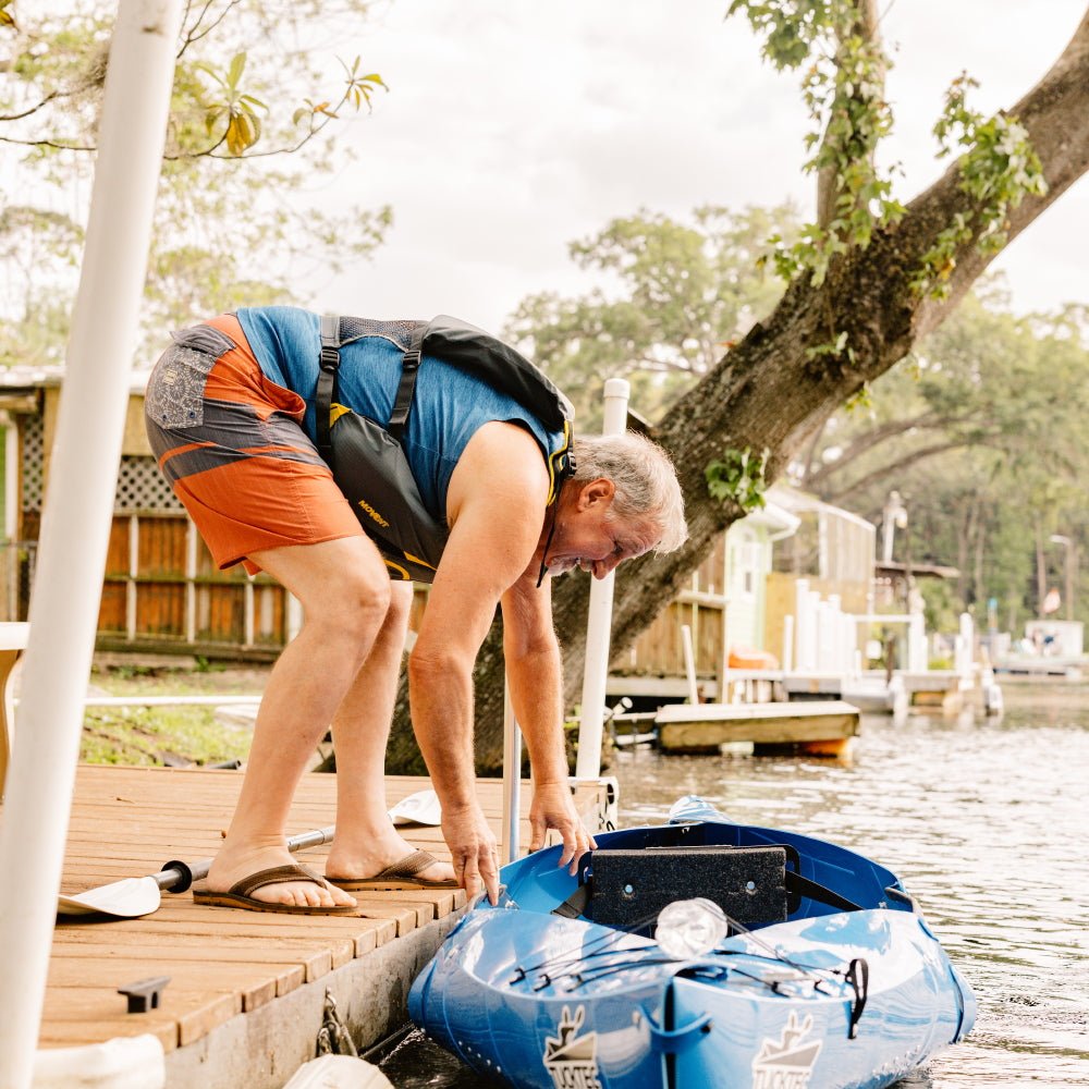 Spring Blowout! Tucktec Pro Folding Kayak | Hard - Shell | 2 - minute Set - up | Foldable, Portable Kayak, Sporting Goods > Outdoor Recreation > Boating & Water Sports > Boating & Rafting >Foldable Kayaks, Tucktec Folding Kayaks, YELLOW at Festive Water Paddlesports
