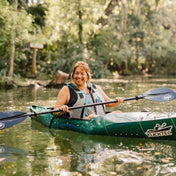 Spring Blowout! Tucktec Pro Folding Kayak | Hard - Shell | 2 - minute Set - up | Foldable, Portable Kayak, Sporting Goods > Outdoor Recreation > Boating & Water Sports > Boating & Rafting >Foldable Kayaks, Tucktec Folding Kayaks, YELLOW at Festive Water Paddlesports