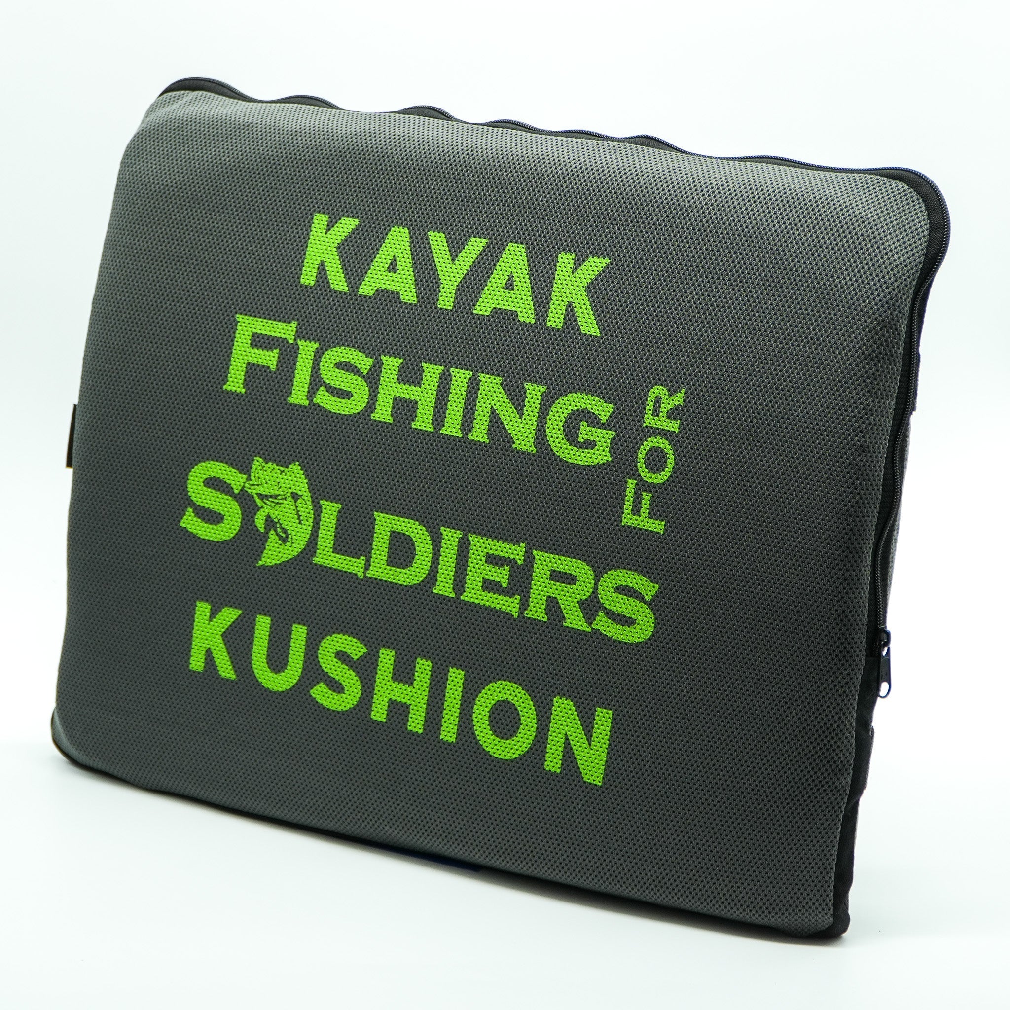 Square Kushion | Fishing For Soldiers, , Kayak Kushion, Graphite Bertha at Festive Water Paddlesports