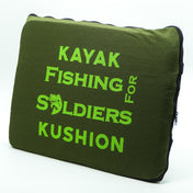 Square Kushion | Fishing For Soldiers, , Kayak Kushion, OG Green Bertha at Festive Water Paddlesports