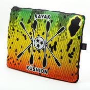 Square Kushion | Scales Collection, , Kayak Kushion, Peacock Bertha at Festive Water Paddlesports