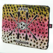 Square Kushion | Scales Collection, , Kayak Kushion, Rainbow Trout Bertha at Festive Water Paddlesports