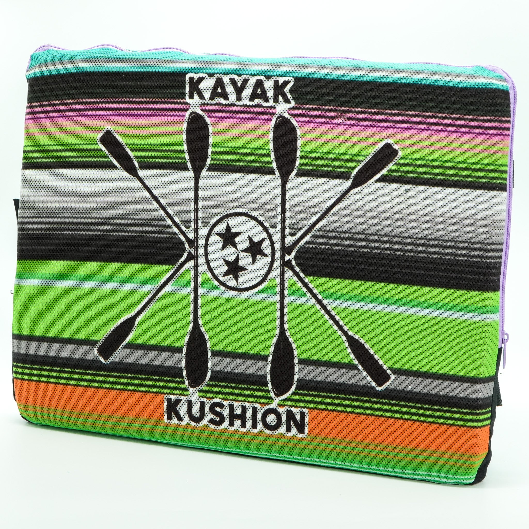 Square Kushion | Vivid Collection, , Kayak Kushion, Striped Bertha at Festive Water Paddlesports