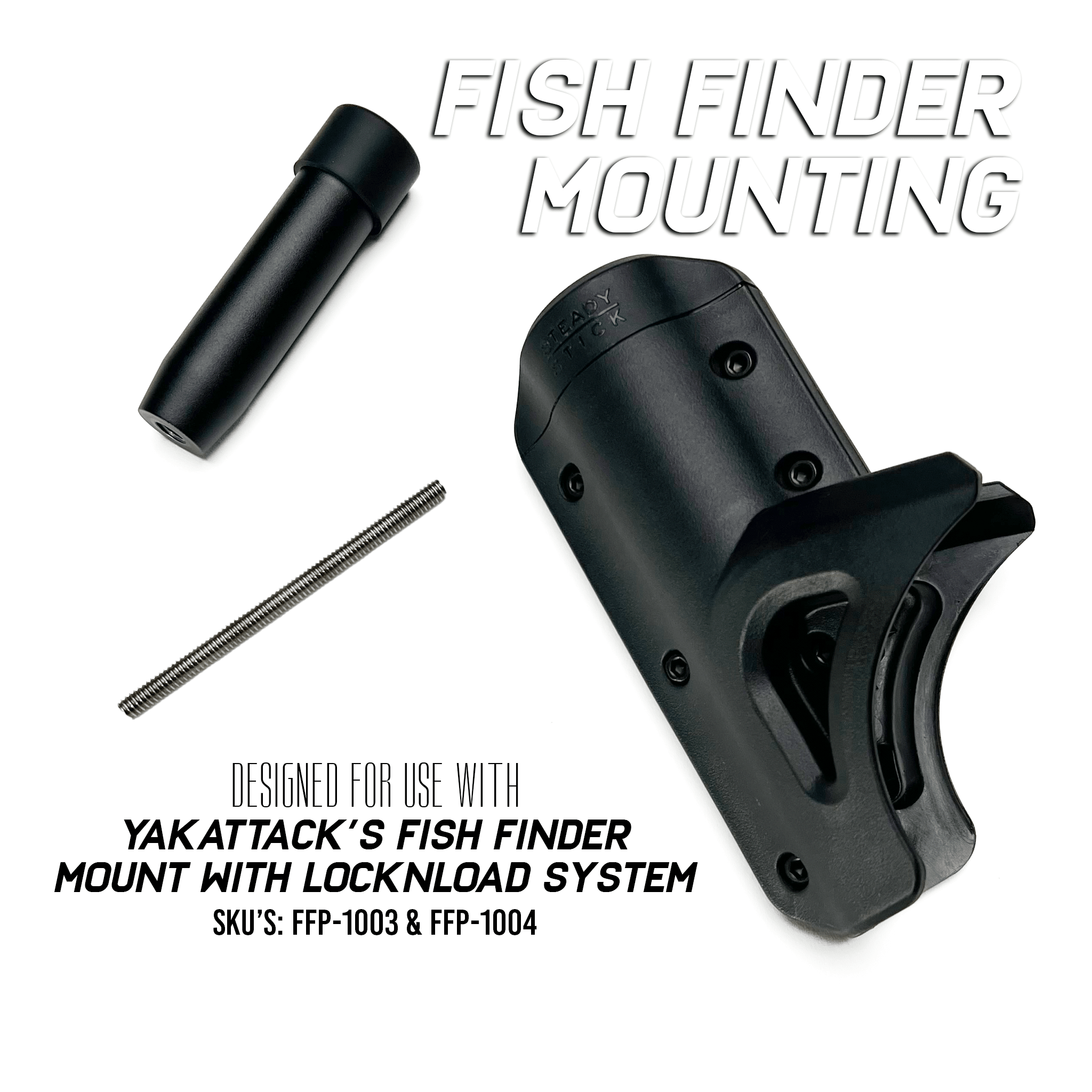 STEADY STICK® 4" MICRO STUB for the OLD TOWN PDL DRIVE, kayak accessory, Steady Stick®, at Festive Water Paddlesports