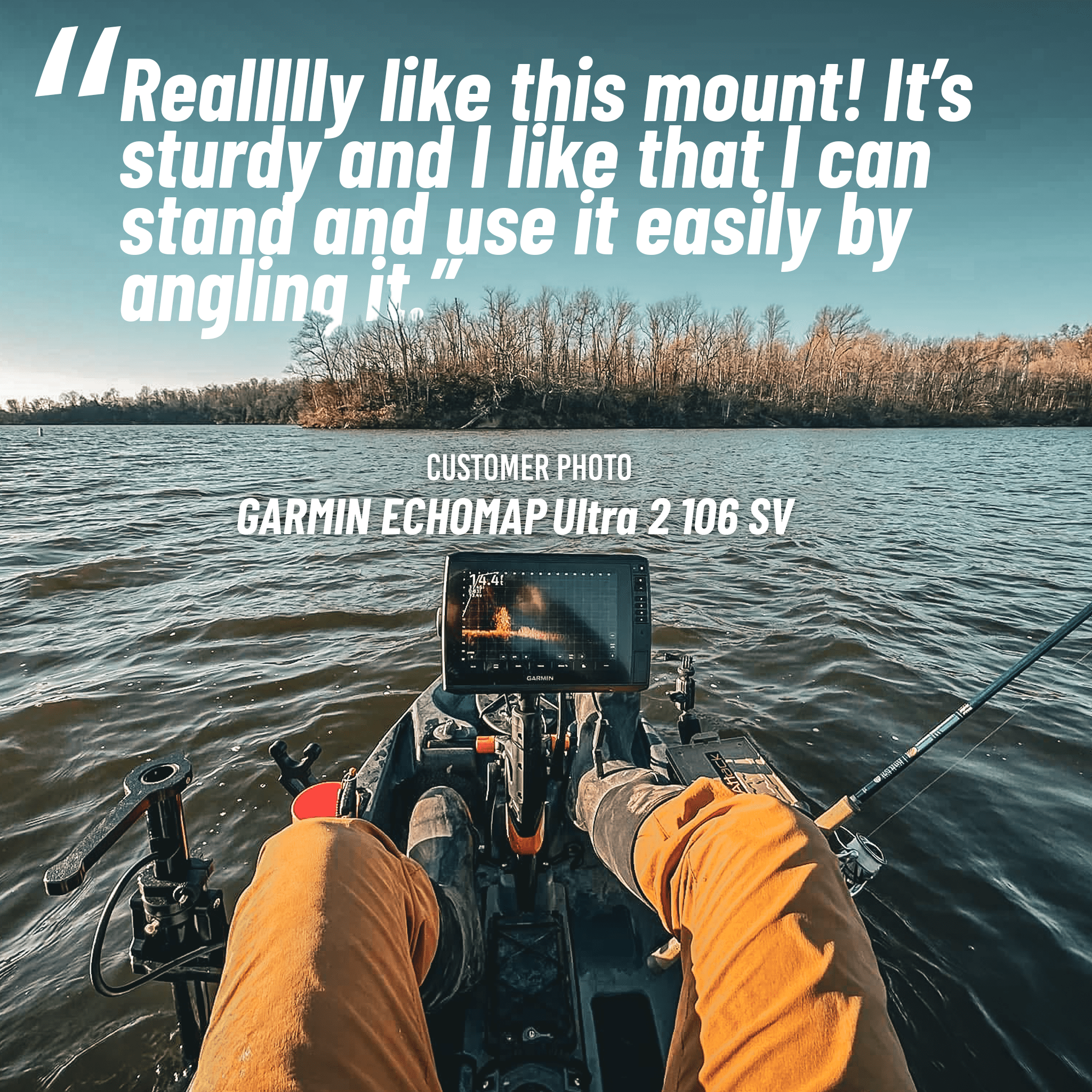 STEADY STICK® 4" MICRO STUB for the OLD TOWN PDL DRIVE, kayak accessory, Steady Stick®, at Festive Water Paddlesports