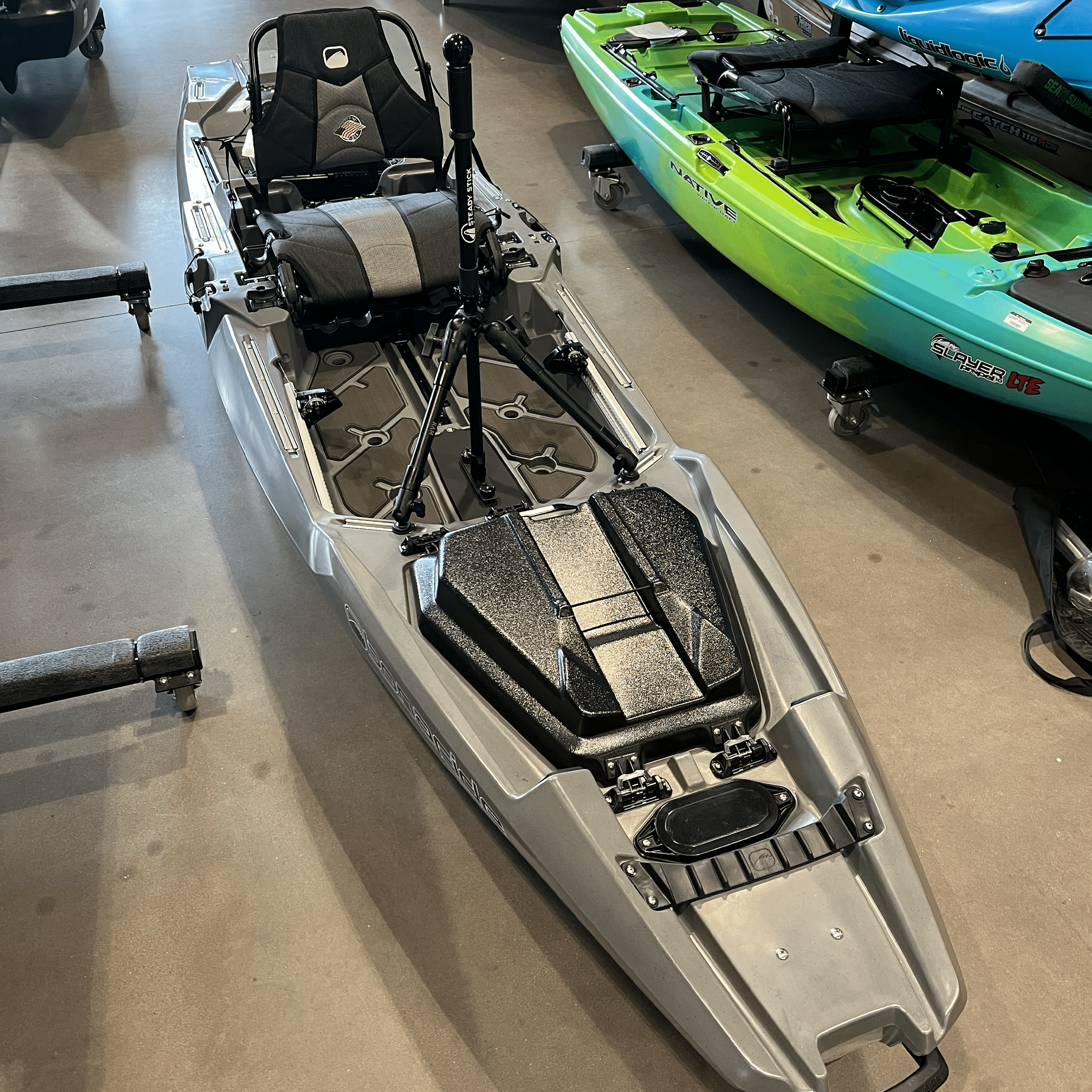 STEADY STICK® for the BONAFIDE PWR 129, kayak accessory, Steady Stick®, at Festive Water Paddlesports