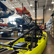 STEADY STICK® for the BONAFIDE SS127, kayak accessory, Steady Stick®, Configuration 1 (w/ crossbar) at Festive Water Paddlesports