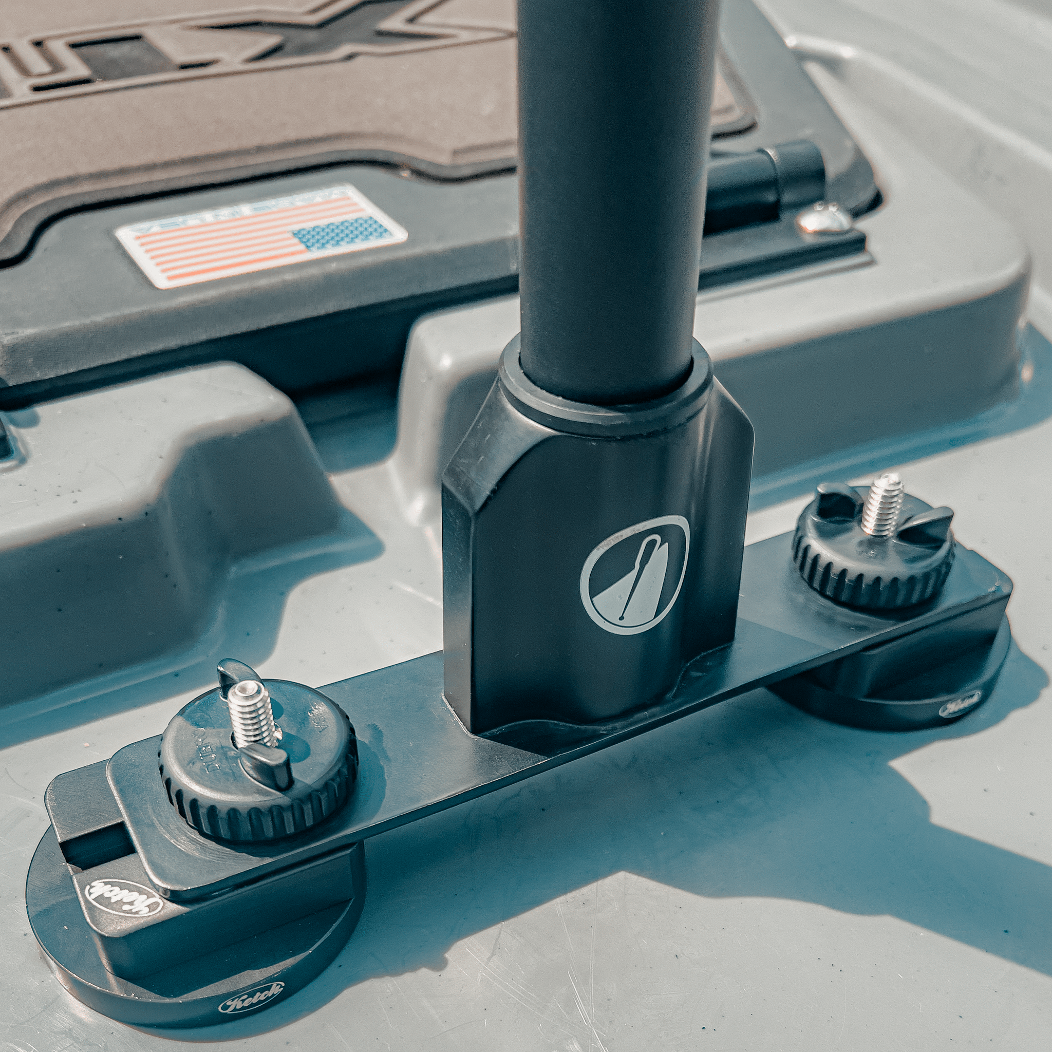 STEADY STICK® for the BONAFIDE XTR 130, kayak accessory, Steady Stick®, Configuration 1 at Festive Water Paddlesports