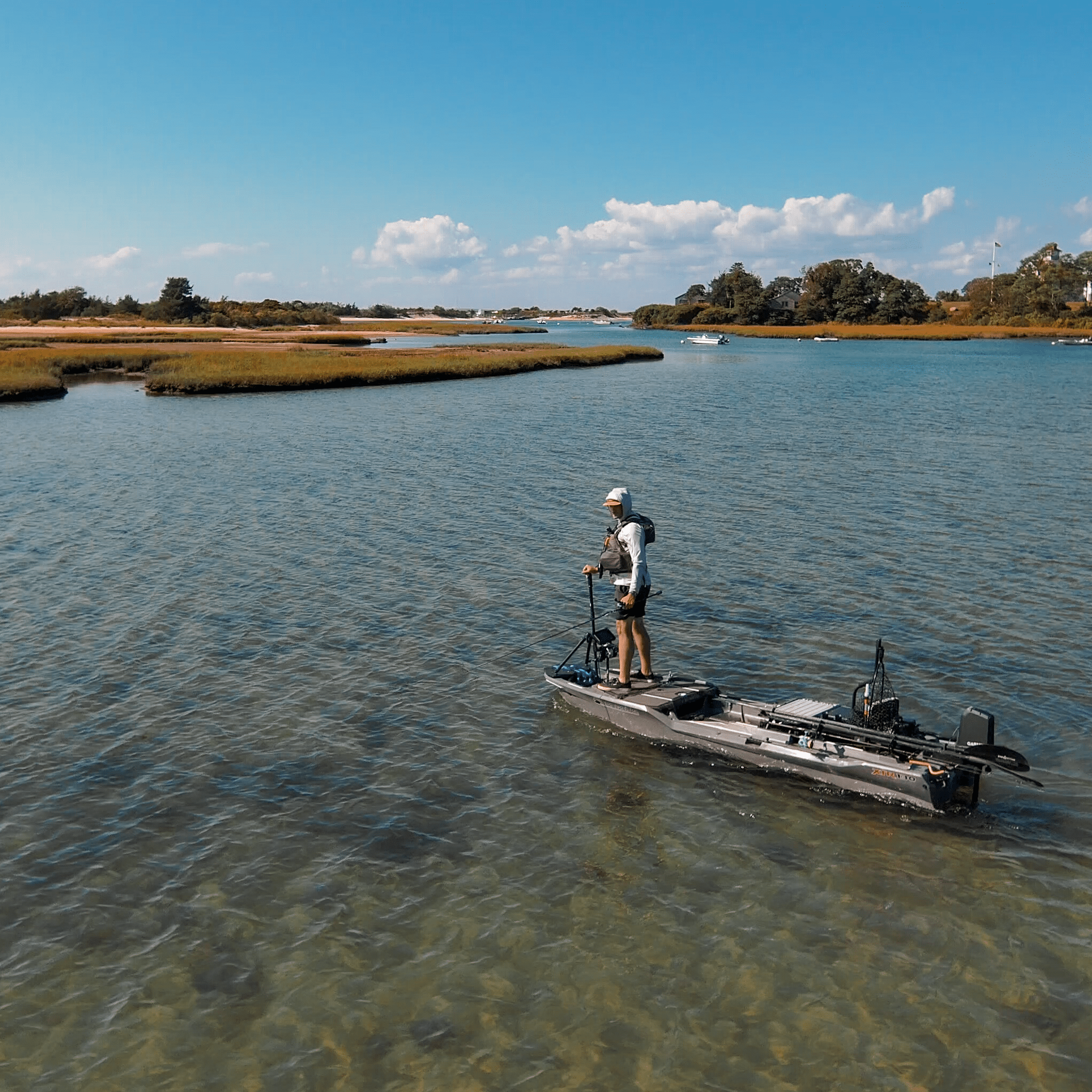 STEADY STICK® for the BONAFIDE XTR 130, kayak accessory, Steady Stick®, Configuration 1 at Festive Water Paddlesports