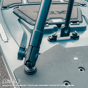 STEADY STICK® for the BONAFIDE XTR 130, kayak accessory, Steady Stick®, Configuration 2 at Festive Water Paddlesports