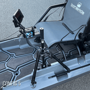 STEADY STICK® for the BONAFIDE XTR 130, kayak accessory, Steady Stick®, Configuration 4 at Festive Water Paddlesports