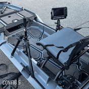 STEADY STICK® for the BONAFIDE XTR 130, kayak accessory, Steady Stick®, Configuration 4 at Festive Water Paddlesports