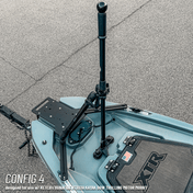 STEADY STICK® for the BONAFIDE XTR 130, kayak accessory, Steady Stick®, Configuration 4 at Festive Water Paddlesports