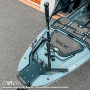 STEADY STICK® for the BONAFIDE XTR 130, kayak accessory, Steady Stick®, Configuration 4 at Festive Water Paddlesports