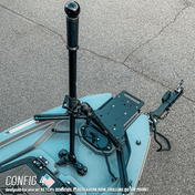 STEADY STICK® for the BONAFIDE XTR 130, kayak accessory, Steady Stick®, Configuration 4 at Festive Water Paddlesports