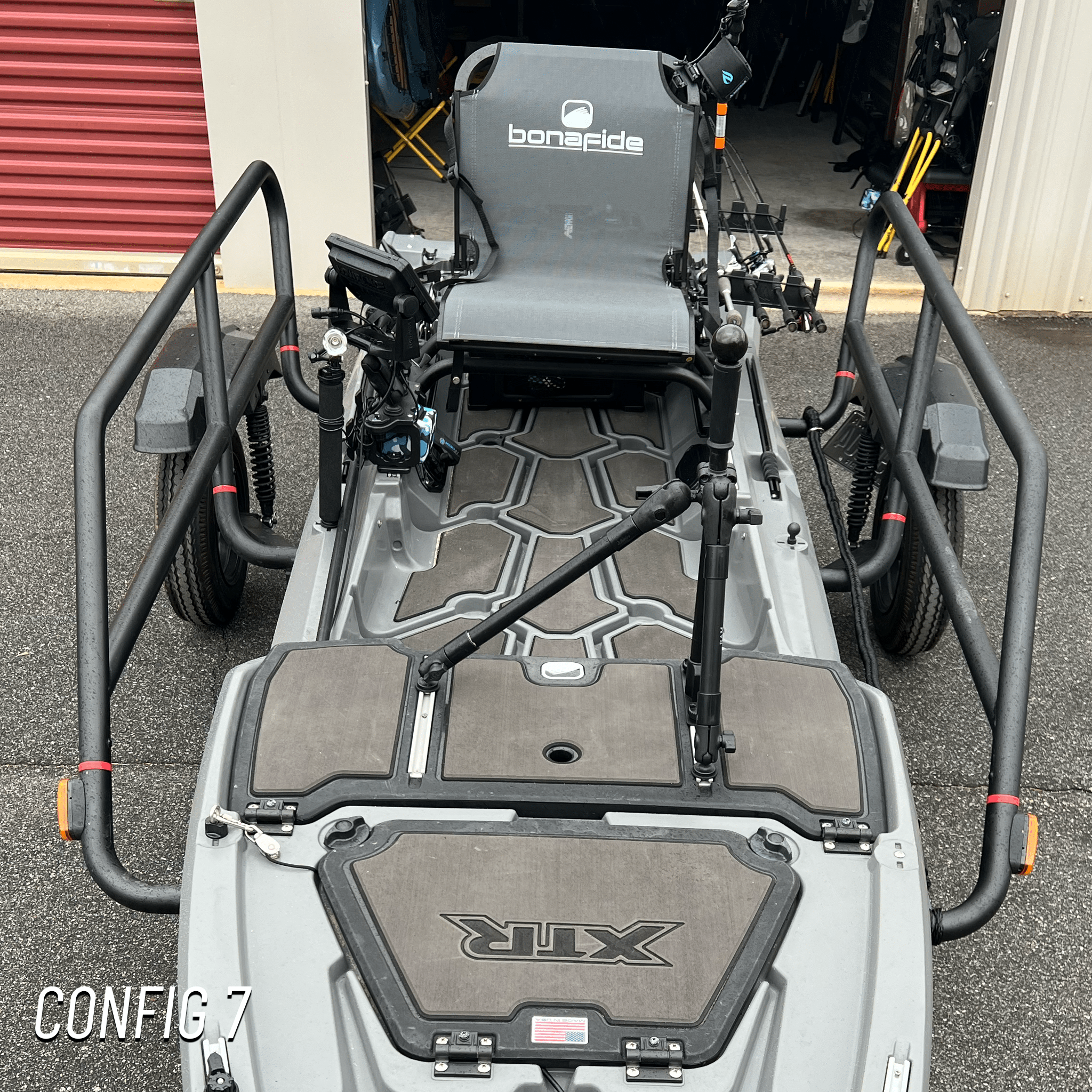 STEADY STICK® for the BONAFIDE XTR 130, kayak accessory, Steady Stick®, Configuration 7 at Festive Water Paddlesports