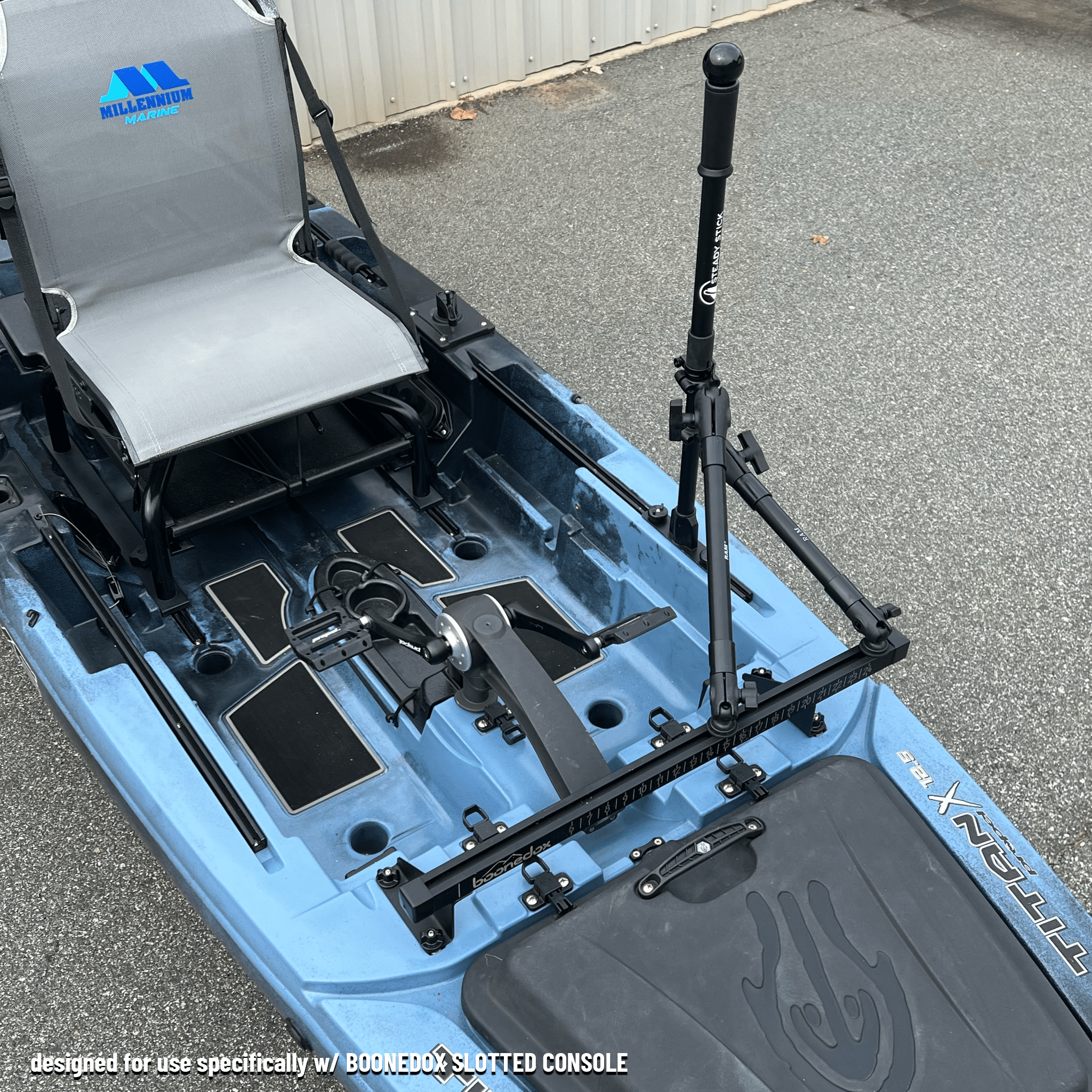 STEADY STICK® for the NATIVE TITAN X, kayak accessory, Steady Stick®, Configuration 1 at Festive Water Paddlesports