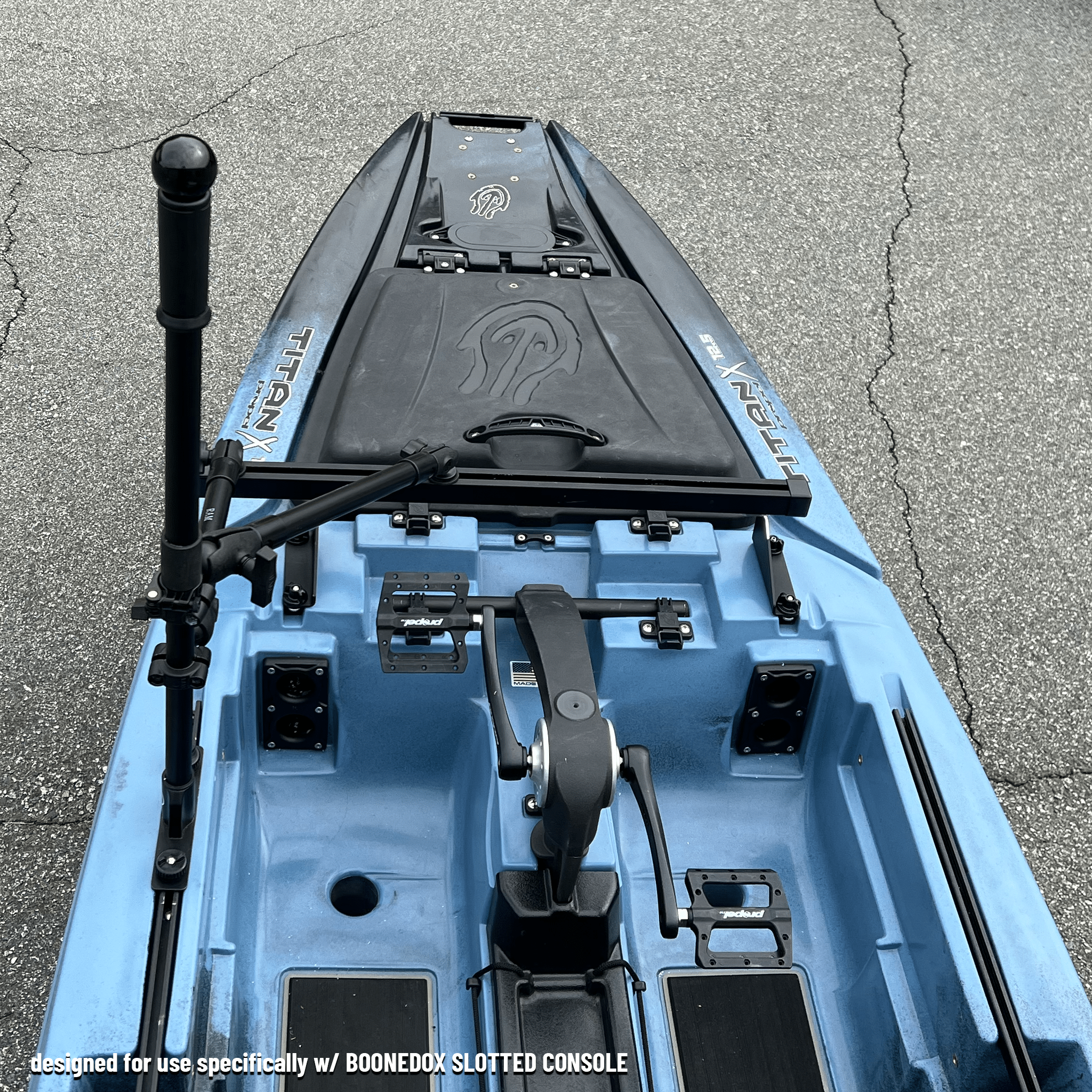 STEADY STICK® for the NATIVE TITAN X, kayak accessory, Steady Stick®, Configuration 1 at Festive Water Paddlesports