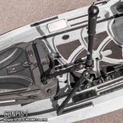 STEADY STICK® for the NUCANOE U10, kayak accessory, Steady Stick®, Configuration 1 at Festive Water Paddlesports