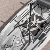 STEADY STICK® for the NUCANOE U10, kayak accessory, Steady Stick®, Configuration 2 at Festive Water Paddlesports