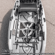 STEADY STICK® for the NUCANOE U10, kayak accessory, Steady Stick®, Configuration 2 at Festive Water Paddlesports