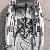 STEADY STICK® for the NUCANOE U10, kayak accessory, Steady Stick®, Configuration 3 at Festive Water Paddlesports