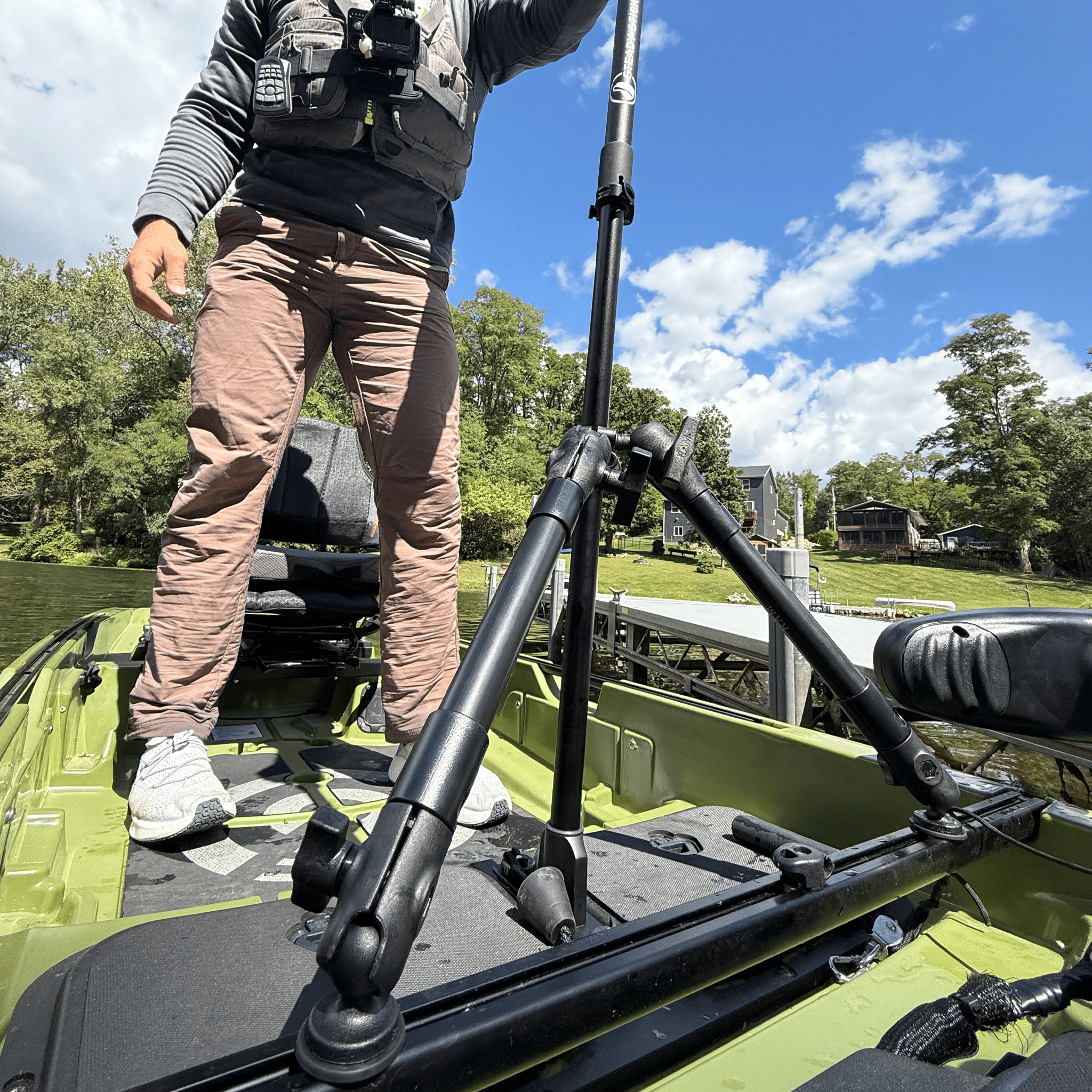 STEADY STICK® for the WILDERNESS SYSTEMS TACTICAL PRO 128, kayak accessory, Steady Stick®, at Festive Water Paddlesports