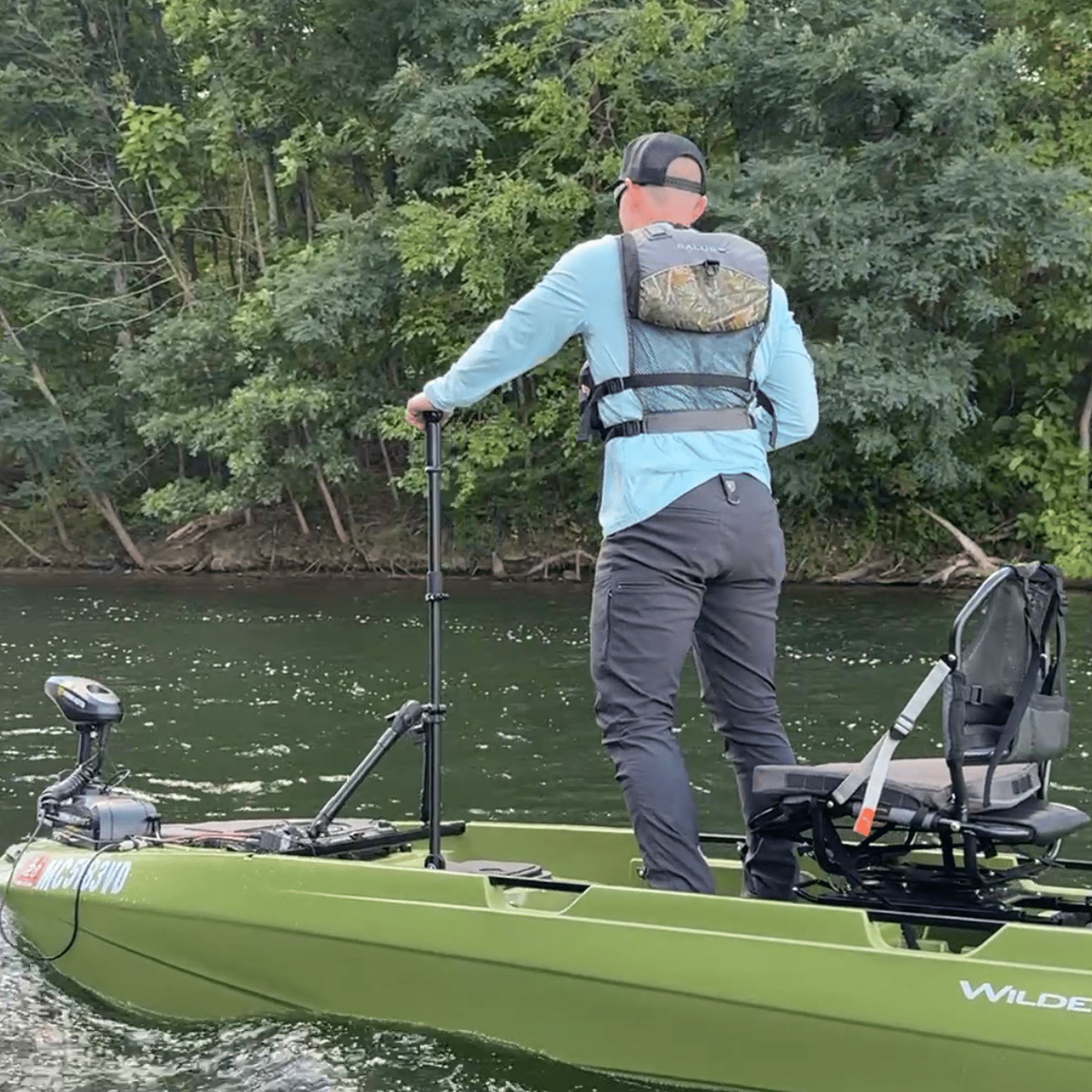 STEADY STICK® for the WILDERNESS SYSTEMS TACTICAL PRO 128, kayak accessory, Steady Stick®, at Festive Water Paddlesports