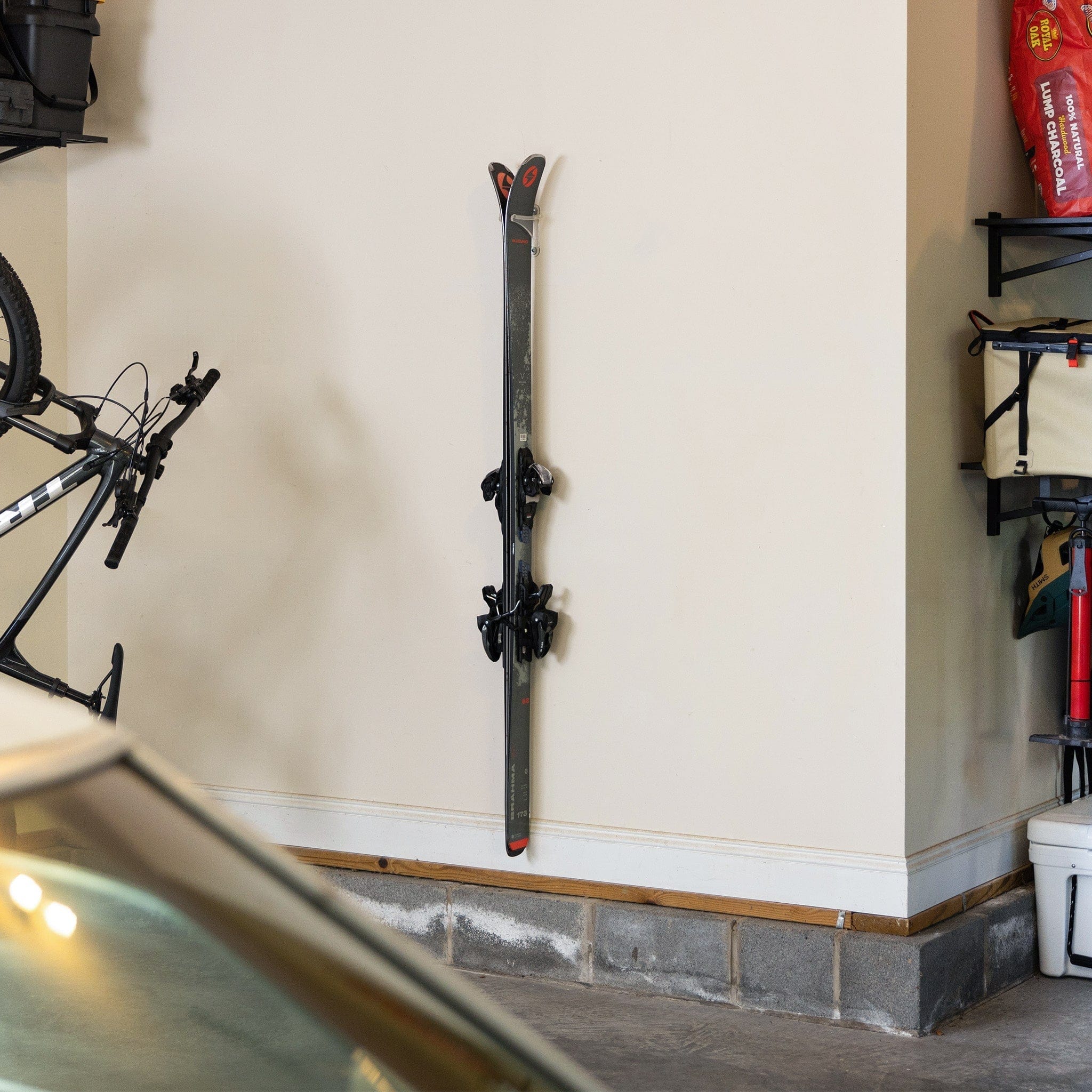 Summit Clear Acrylic Ski Wall Rack, Wall Mounted, StoreYourBoard, , , at Festive Water Paddlesports