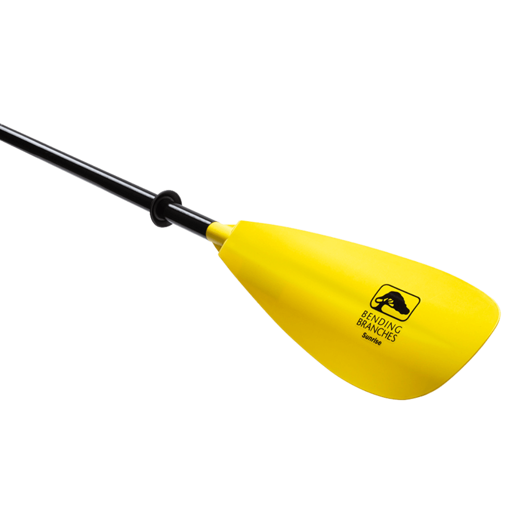Sunrise Glass, Kayak Paddle, Bending Branches, Yellow 210 cm at Festive Water Paddlesports