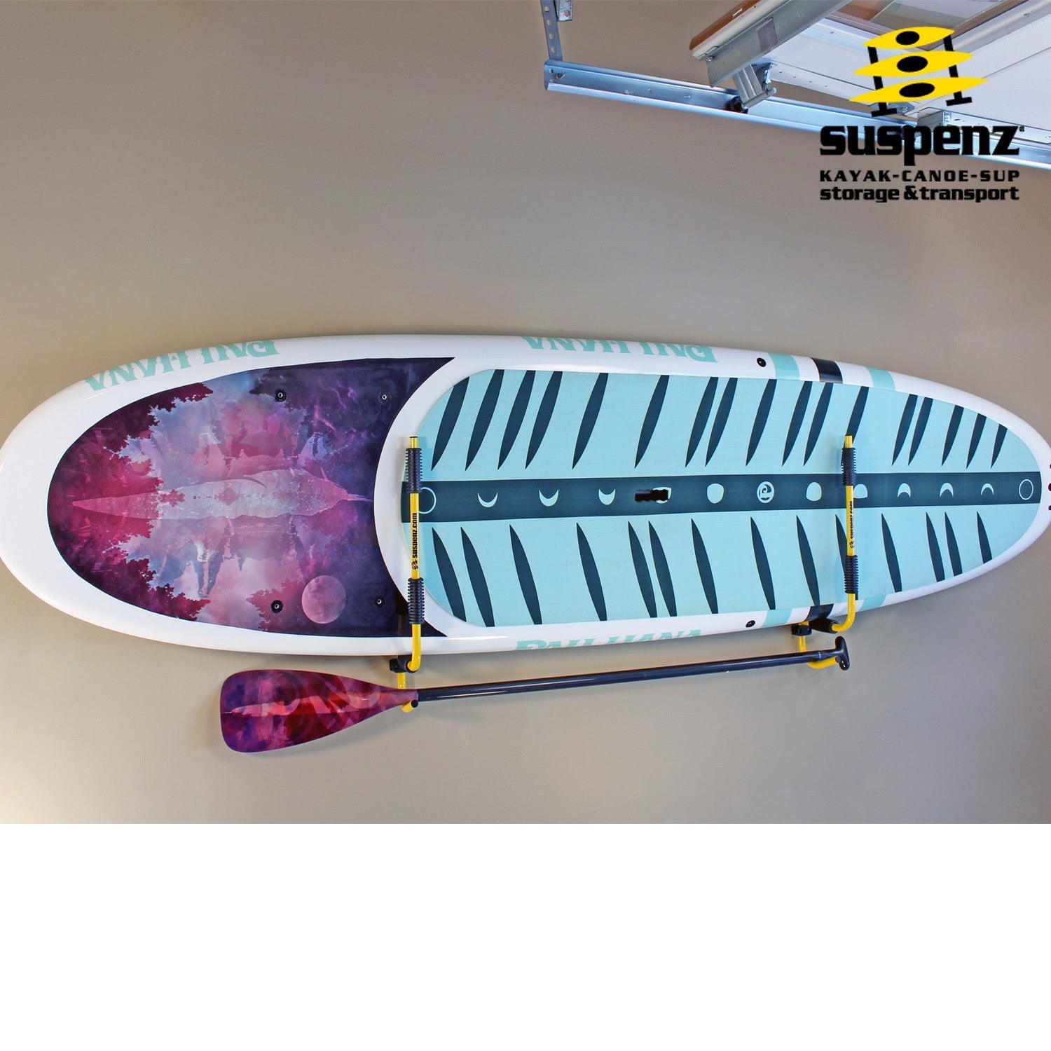 SUP Folding Rack, Wall Storage, Suspenz, at Festive Water Paddlesports