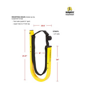 SUP Rack, Wall Storage, Suspenz, Marine Grade Black at Festive Water Paddlesports