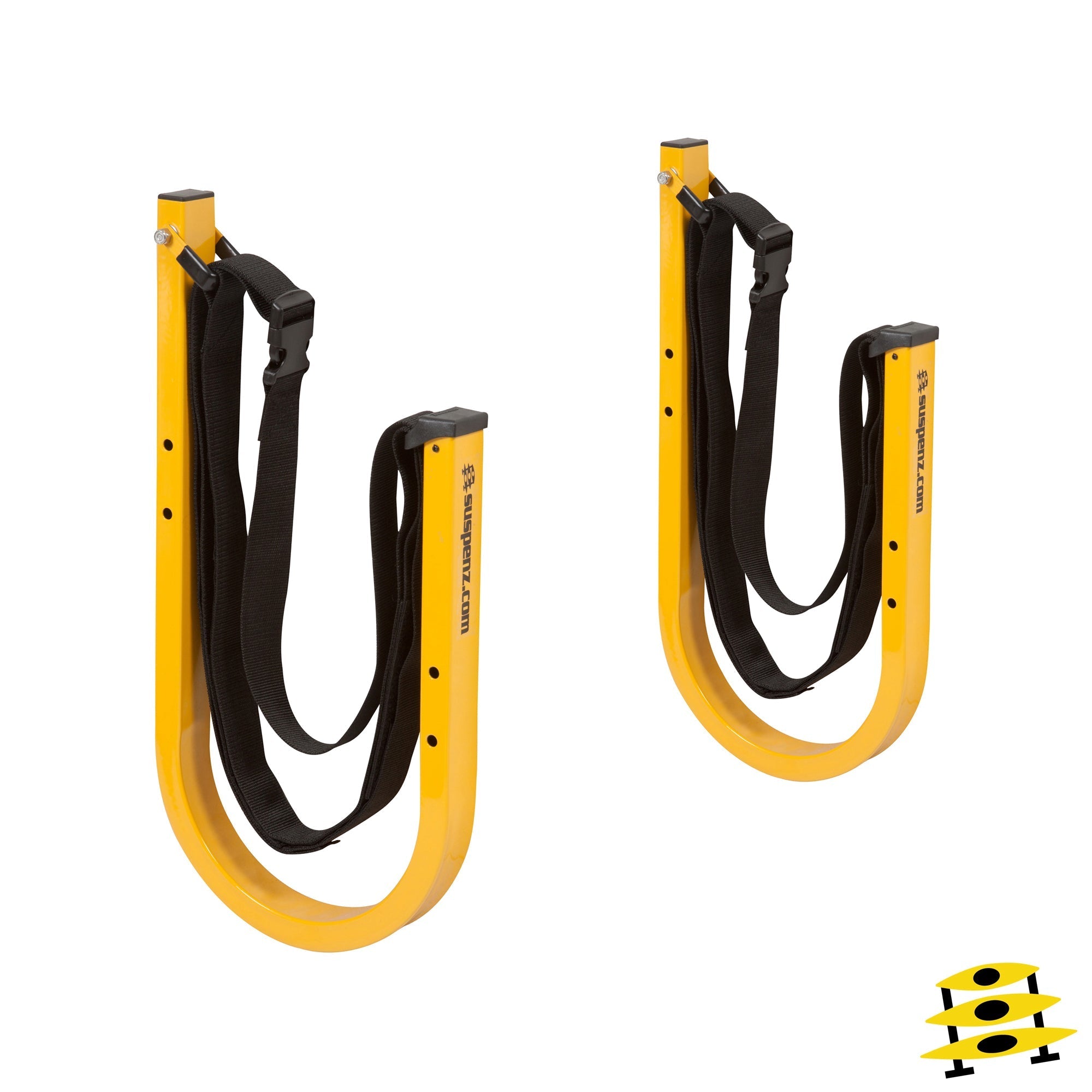 SUP Rack, Wall Storage, Suspenz, Safety Yellow at Festive Water Paddlesports