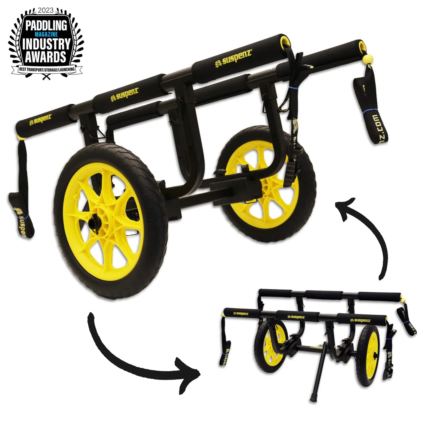Suspenz Catch - All Airless Cart, Kayak Cart, Suspenz, , , at Festive Water Paddlesports