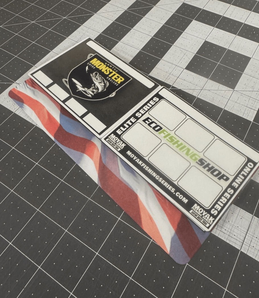 SwitchBoard, Measuring Board, Trash Panda Decals, at Festive Water Paddlesports