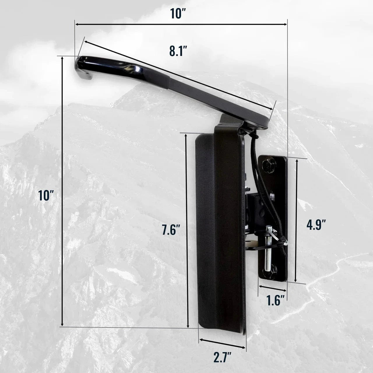 Swivel Mount Bike Storage Rack | 2 Bike Garage Wall Hooks | Mud, Wall Mounted, StoreYourBoard, , , at Festive Water Paddlesports
