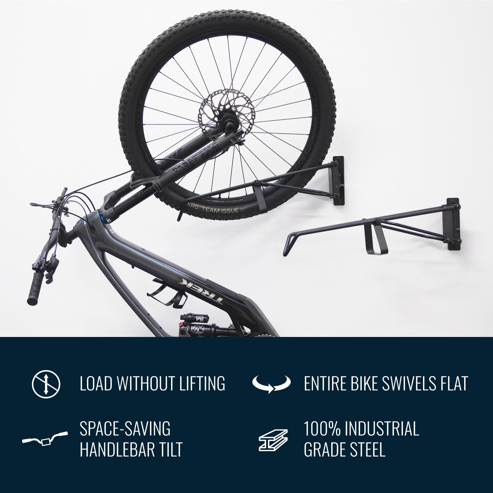 SwivelStow No - Lift Mountain E - Bike Rack | 1 - Pack, Wall Mounted, StoreYourBoard, , , at Festive Water Paddlesports