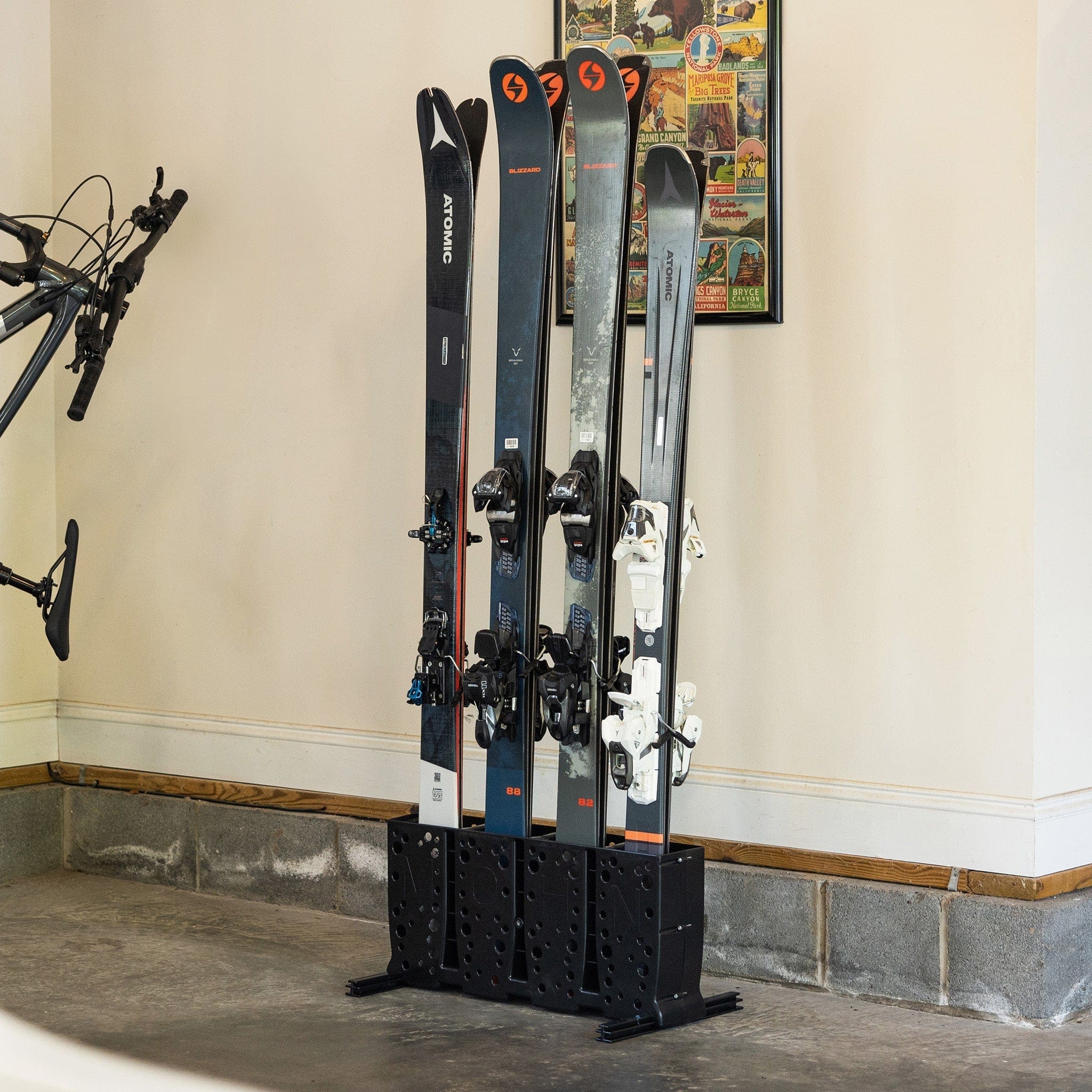 Telluride Ski Storage Rack | Holds 4 Pairs of Skis, Freestanding, StoreYourBoard, , , at Festive Water Paddlesports