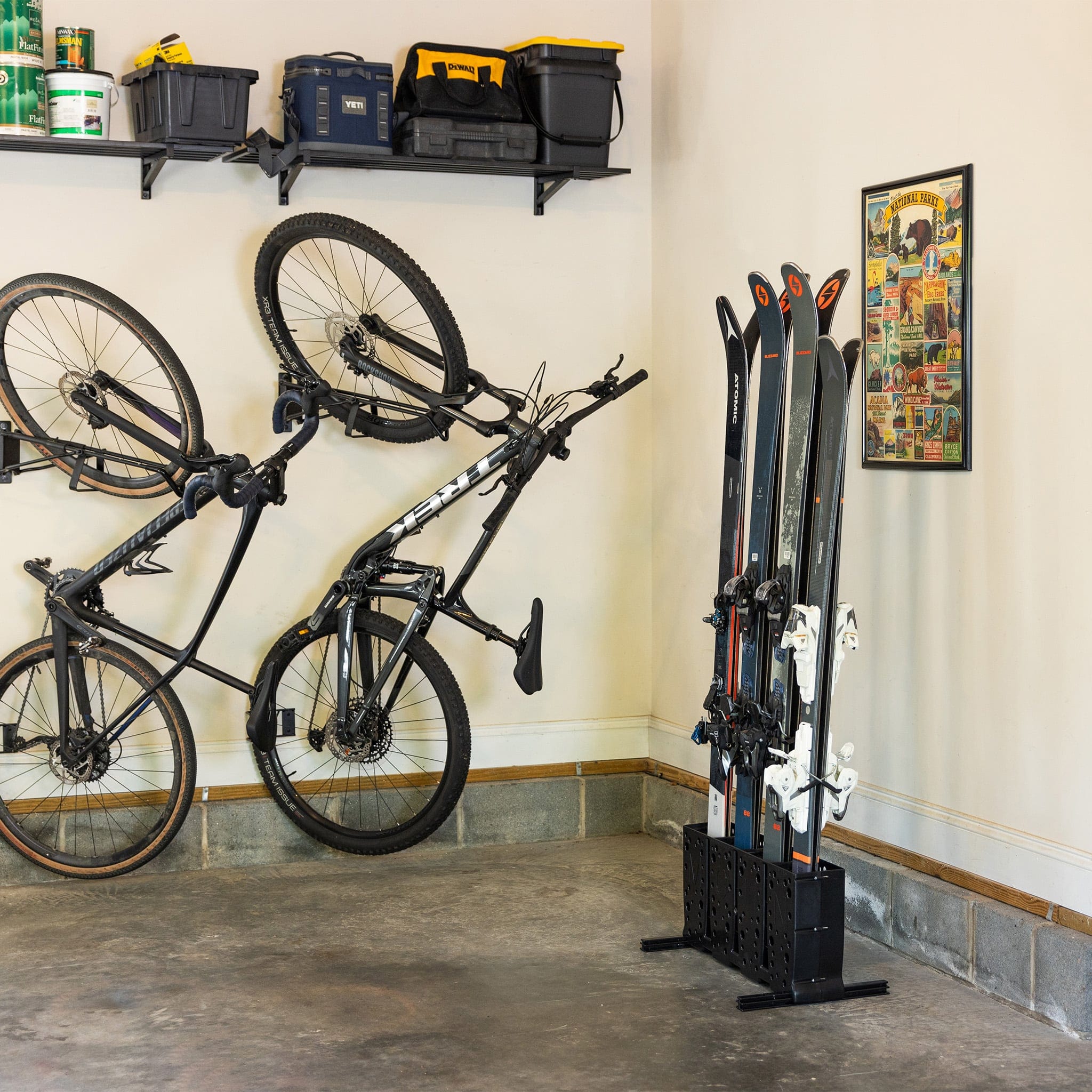 Telluride Ski Storage Rack | Holds 4 Pairs of Skis, Freestanding, StoreYourBoard, , , at Festive Water Paddlesports