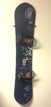 The Cinch Snowboard Display | Floating Rack | 2 Boards, Wall Mounted, StoreYourBoard, , , at Festive Water Paddlesports