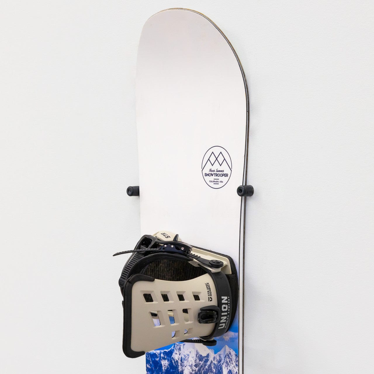 The Cinch Snowboard Display | Floating Rack | 2 Boards, Wall Mounted, StoreYourBoard, , , at Festive Water Paddlesports