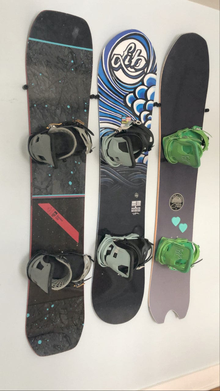The Cinch Snowboard Display | Floating Rack | 2 Boards, Wall Mounted, StoreYourBoard, , , at Festive Water Paddlesports