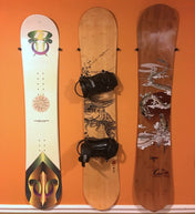 The Cinch Snowboard Display | Floating Rack | 2 Boards, Wall Mounted, StoreYourBoard, , , at Festive Water Paddlesports