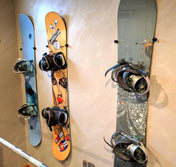 The Cinch Snowboard Display | Floating Rack | 2 Boards, Wall Mounted, StoreYourBoard, , , at Festive Water Paddlesports