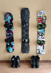 The Cinch Snowboard Display | Floating Rack | 2 Boards, Wall Mounted, StoreYourBoard, , , at Festive Water Paddlesports