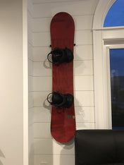 The Cinch Snowboard Display | Floating Rack | 2 Boards, Wall Mounted, StoreYourBoard, , , at Festive Water Paddlesports